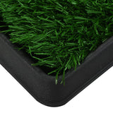NNEVL Pet Toilet with Tray and Artificial Turf Green 64x51x3 cm WC