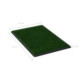 NNEVL Pet Toilet with Tray and Artificial Turf Green 76x51x3 cm WC