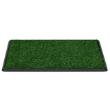 NNEVL Pet Toilets 2 Pieces with Tray and Artificial Turf Green 76x51x3 cm WC