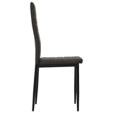 NNEVL Dining Chairs 2 pcs Grey Faux Leather