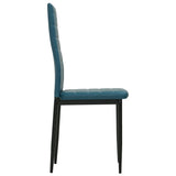 NNEVL Dining Chairs 4 pcs Sea Blue Faux Leather