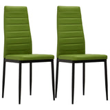 NNEVL Dining Chairs 2 pcs Lime Green Faux Leather
