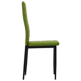 NNEVL Dining Chairs 2 pcs Lime Green Faux Leather