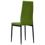 NNEVL Dining Chairs 2 pcs Lime Green Faux Leather