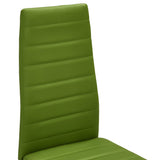 NNEVL Dining Chairs 2 pcs Lime Green Faux Leather