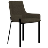 NNEVL Dining Chairs 2 pcs Brown Fabric