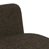 NNEVL Dining Chairs 2 pcs Brown Fabric