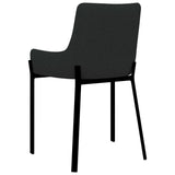 NNEVL Dining Chairs 2 pcs Black Fabric