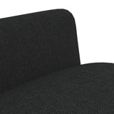 NNEVL Dining Chairs 2 pcs Black Fabric