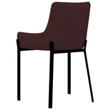 NNEVL Dining Chairs 2 pcs Wine Fabric