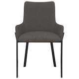 NNEVL Dining Chairs 2 pcs Taupe Fabric
