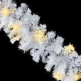 NNEVL Christmas Garland with LED Lights 5 m White
