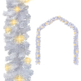 NNEVL Christmas Garland with LED Lights 10 m White