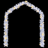 NNEVL Christmas Garland with LED Lights 10 m White