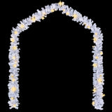 NNEVL Christmas Garland with LED Lights 10 m White