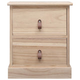 NNEVL Nightstand 38x28x45 cm Paulownia Wood