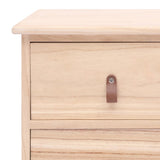 NNEVL Nightstand 38x28x45 cm Paulownia Wood