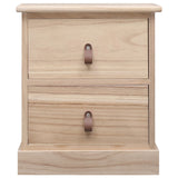 NNEVL Nightstands 2 pcs 38x28x45 cm Paulownia Wood