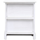 NNEVL Bedside Cabinets 2 pcs White 38x28x45 cm Paulownia Wood