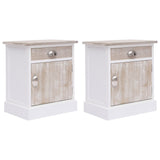 NNEVL Bedside Cabinets 2 pcs 38x28x45 cm Paulownia Wood