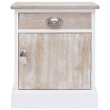 NNEVL Bedside Cabinets 2 pcs 38x28x45 cm Paulownia Wood