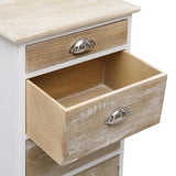 NNEVL Side Cabinet 38x28x86 cm Paulownia Wood