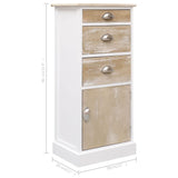 NNEVL Side Cabinet 38x28x86 cm Paulownia Wood