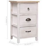 NNEVL Side Cabinet 35x25x57 cm Paulownia Wood