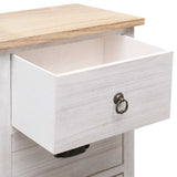 NNEVL Side Cabinet 35x25x87 cm Paulownia Wood
