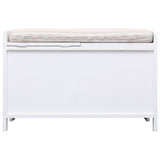 NNEVL Hall Bench White 70x33.5x45 cm Paulownia Wood