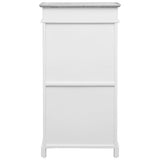 NNEVL Shoe Cabinet Grey 50x28x98 cm Paulownia Wood