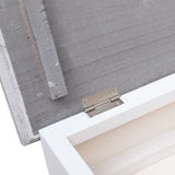 NNEVL Shoe Cabinet Grey 50x28x98 cm Paulownia Wood