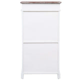 NNEVL Shoe Cabinet Brown 50x28x98 cm Paulownia Wood