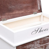 NNEVL Shoe Cabinet Brown 50x28x98 cm Paulownia Wood