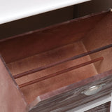 NNEVL Shoe Cabinet Brown 50x28x98 cm Paulownia Wood