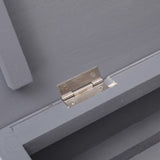 NNEVL Shoe Cabinet Grey 50x28x98 cm Paulownia Wood