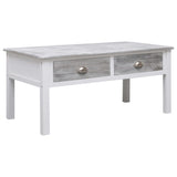 NNEVL Coffee Table Grey 100x50x45 cm Wood