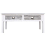 NNEVL Coffee Table Grey 100x50x45 cm Wood