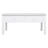 NNEVL Coffee Table White 100x50x45 cm Wood
