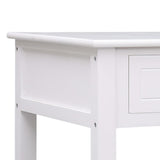 NNEVL Coffee Table White 100x50x45 cm Wood