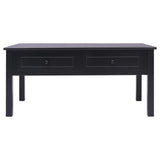 NNEVL Coffee Table Black 100x50x45 cm Wood