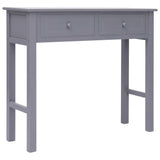 NNEVL Console Table Grey 90x30x77 cm Wood