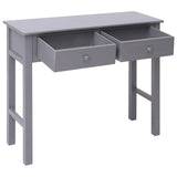 NNEVL Console Table Grey 90x30x77 cm Wood