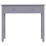 NNEVL Console Table Grey 90x30x77 cm Wood