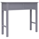 NNEVL Console Table Grey 90x30x77 cm Wood