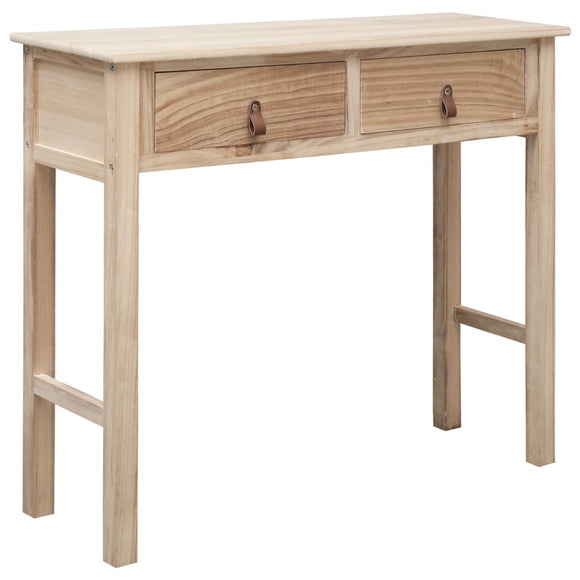 NNEVL Console Table Natural 90x30x77 cm Wood