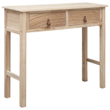 NNEVL Console Table Natural 90x30x77 cm Wood