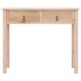 NNEVL Console Table Natural 90x30x77 cm Wood