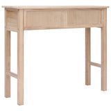 NNEVL Console Table Natural 90x30x77 cm Wood