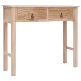 NNEVL Console Table Natural 90x30x77 cm Wood